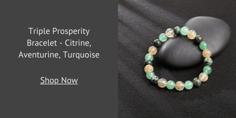 Triple Prosperity Bracelet - Citrine, Aventurine, Turquoise